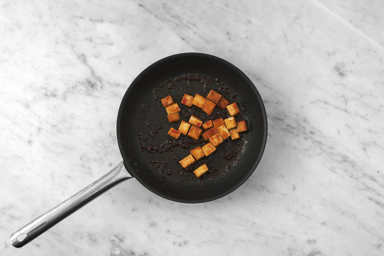 Cook the tofu