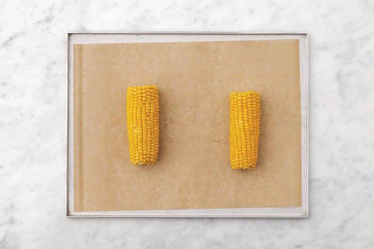 Roast the corn
