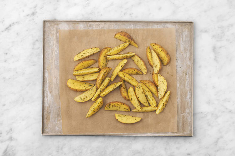 Bake the wedges