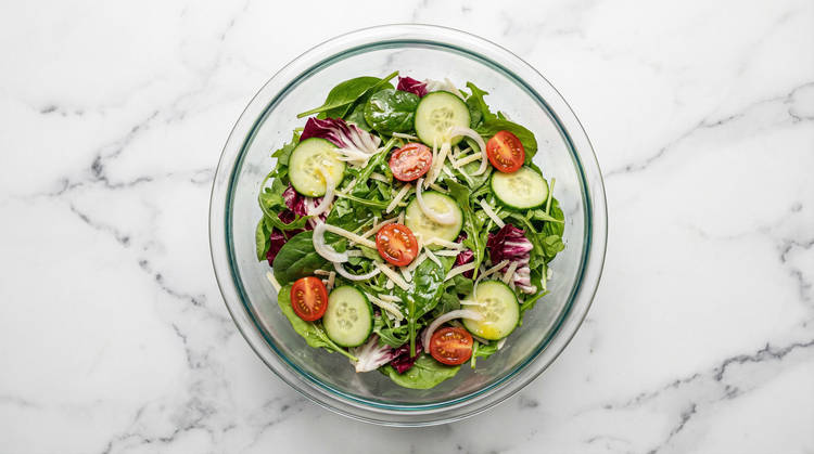 Make Mixed Greens Salad