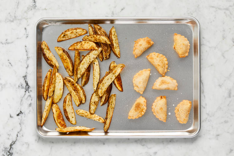 Roast Potatoes & Empanadas