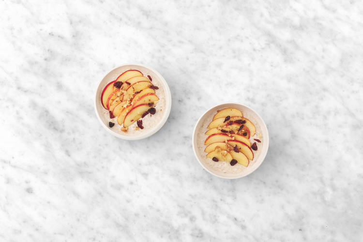 Le porridge à la pomme