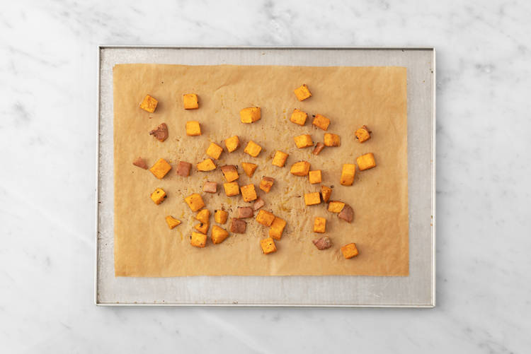 Roast sweet potatoes