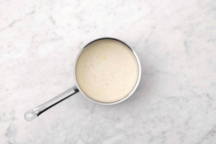 Make the bechamel sauce