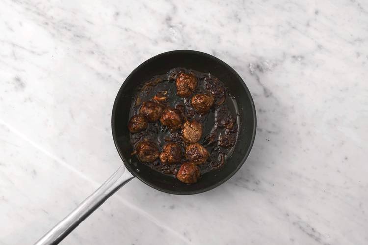 Cook the meatballs