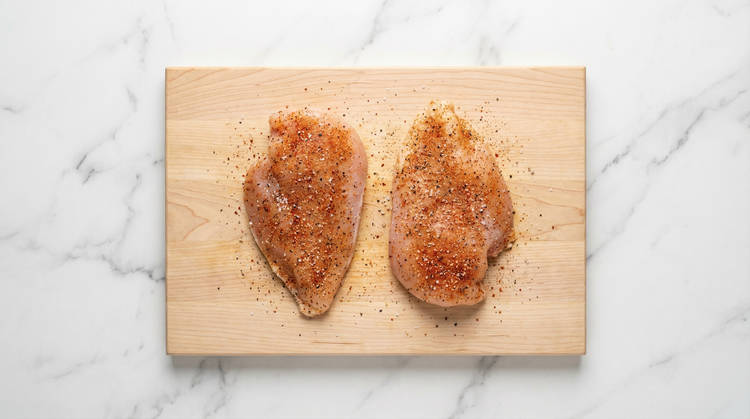Make Coating & Season Chicken
