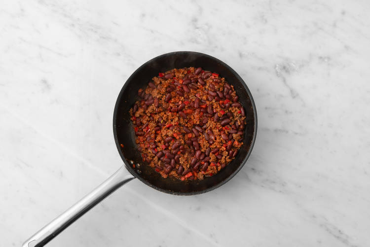 Adentro los frijoles