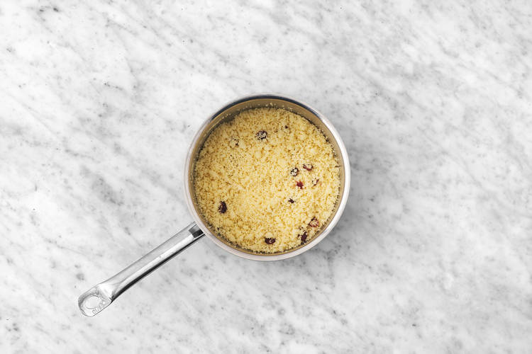 Cook the couscous