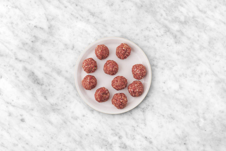 Prep the beef keftedes