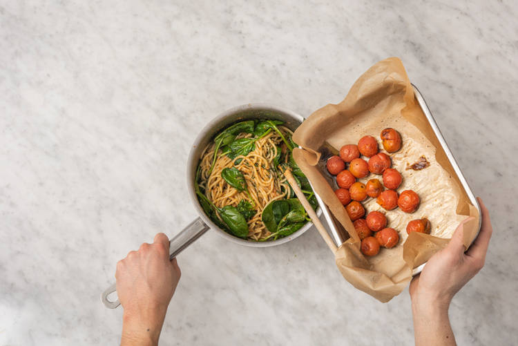 Finish the spaghetti