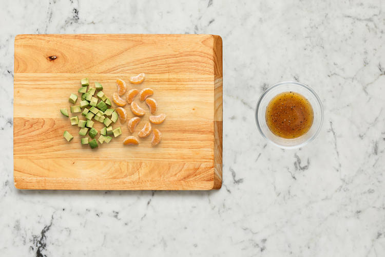 Finish prep and make dressing.