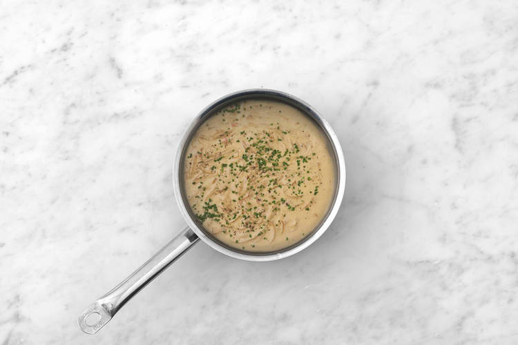 Make the Peppercorn Sauce