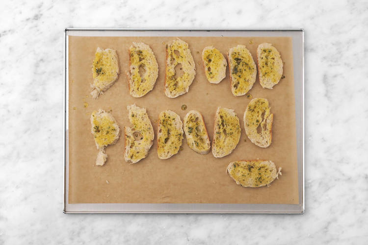 Make the garlic bread