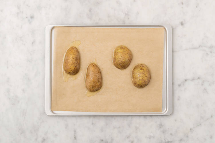Bake the potatoes