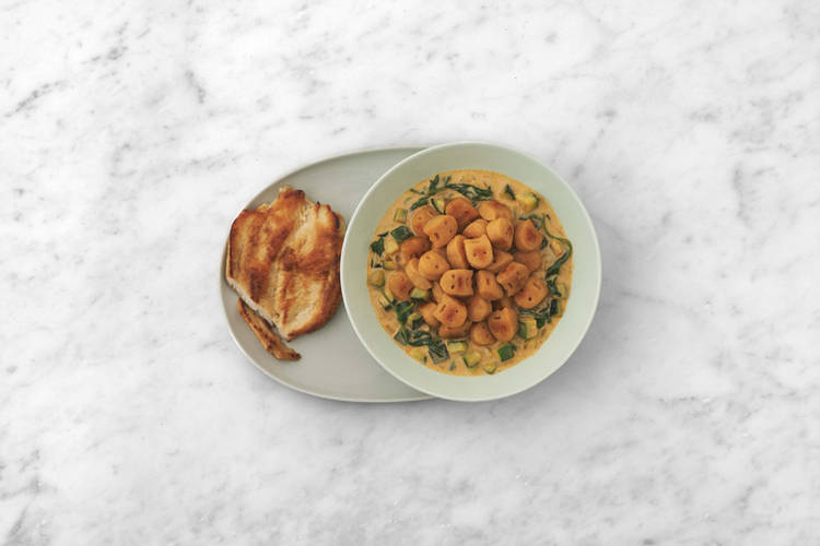 Hähnchen braten & anrichten