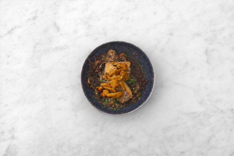 Hähnchen braten & Anrichten