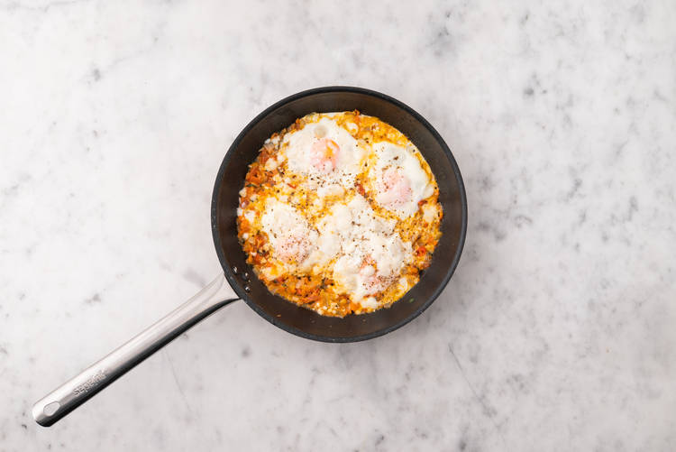 Poach the eggs