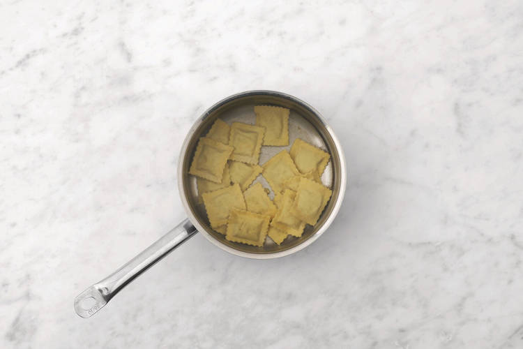 Cook the raviolini