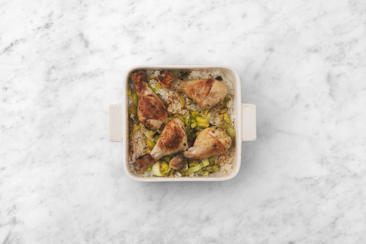 Finish the chicken bake 