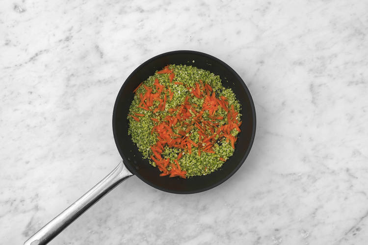 Cook the cauli-broccoli rice