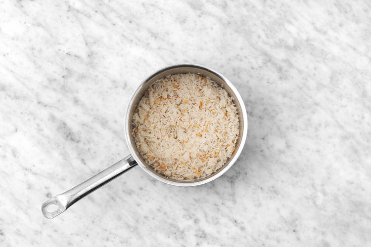 Finish the slaw & rice