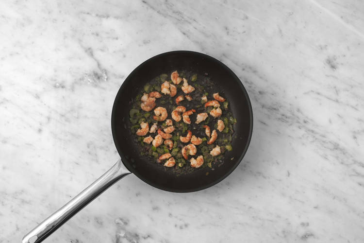 Hop, les crevettes à la poêle !