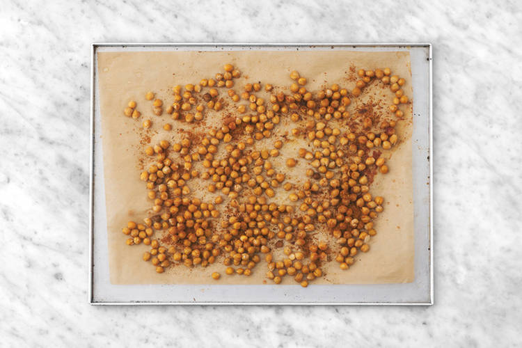 Roast the chickpeas