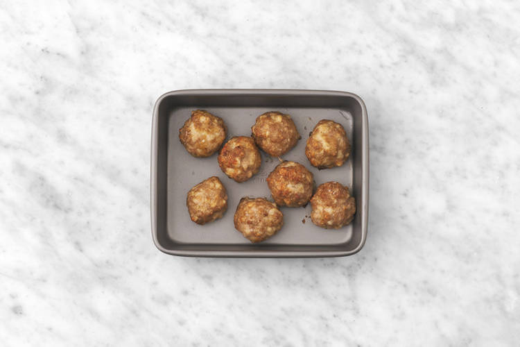 Bake the meatballs