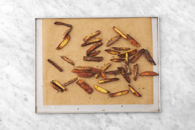 Bake the fries