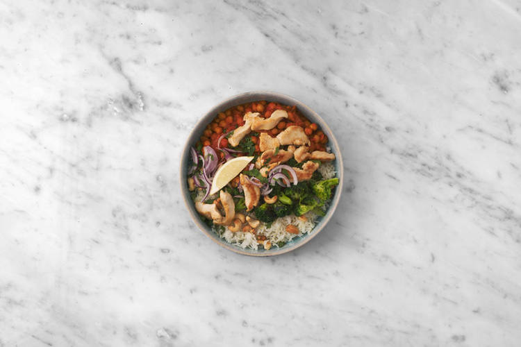 Hähnchen braten & Anrichten