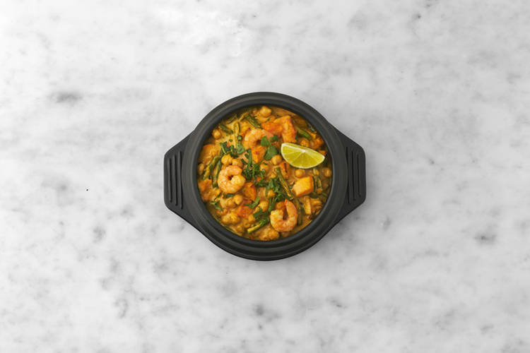 Garnelen braten & Anrichten