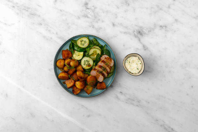 Fleisch braten & Anrichten