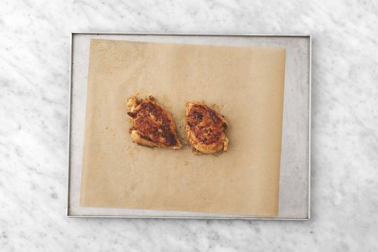 Roast chicken and prep