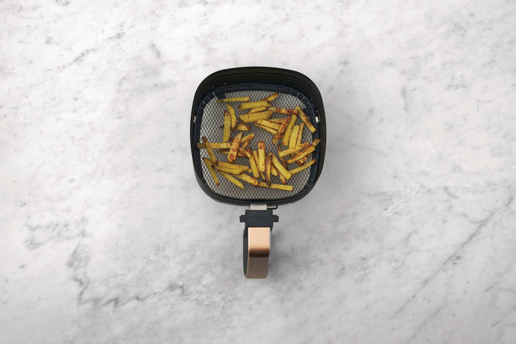 Cook the fries