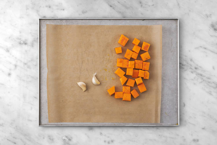 Pickle the onion & roast the pumpkin