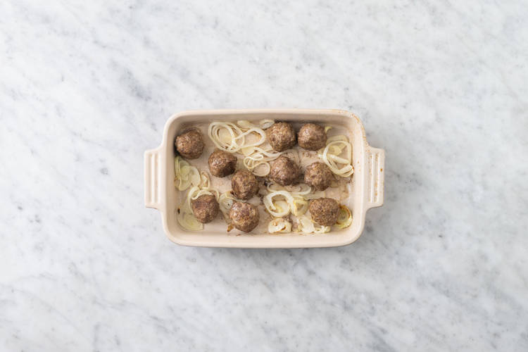 Bake the meatballs