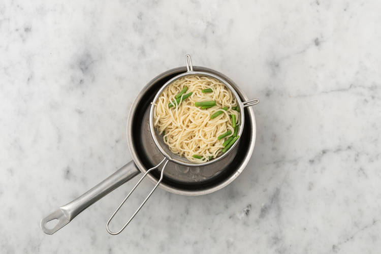 Cook the Noodles and Beans