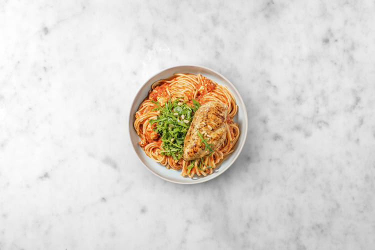 Hähnchen braten & Anrichten