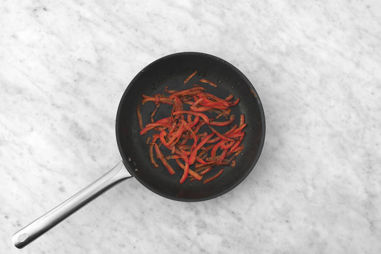 Get prepped & cook the capsicum