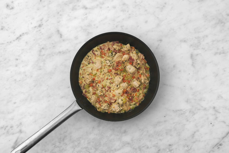 Finish the pie filling