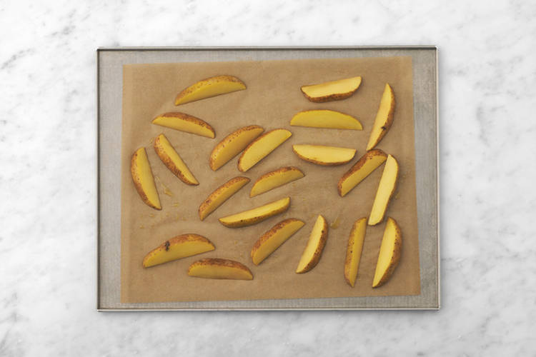 Bake the wedges