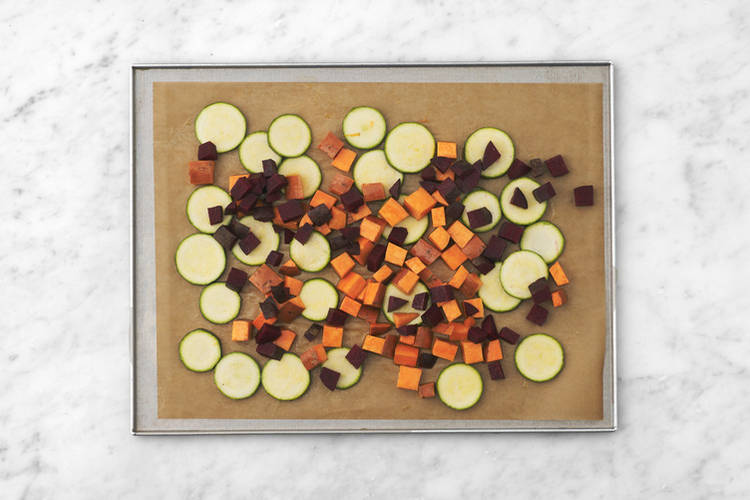 Roast the veggies