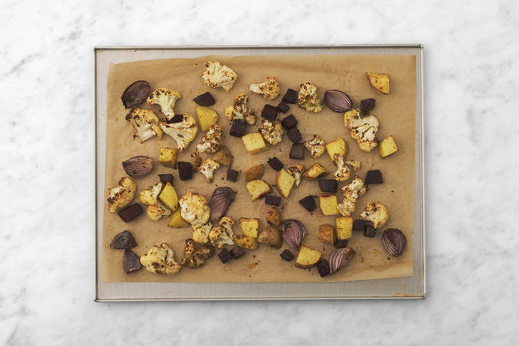 Roast the veggies