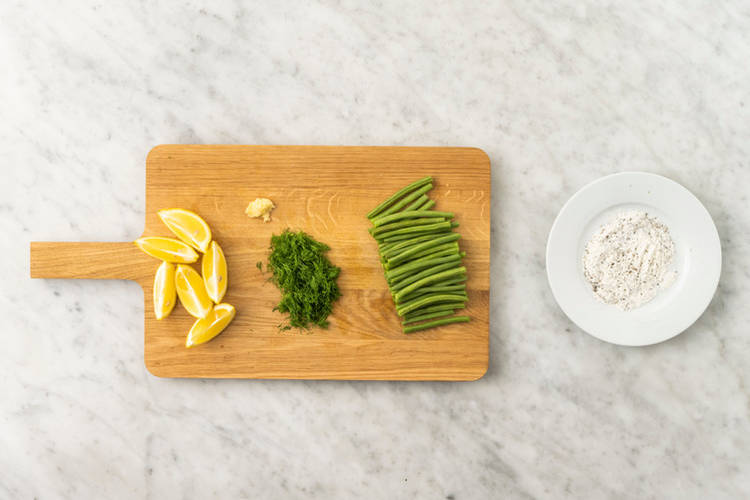 Cook the green beans