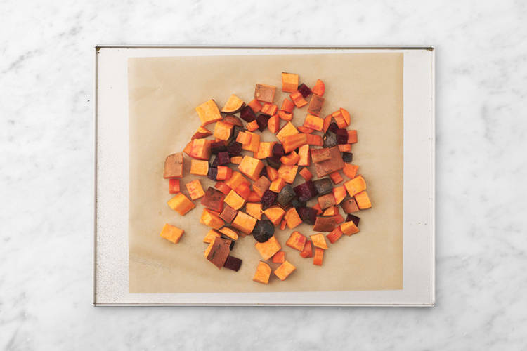 Roast the veggies