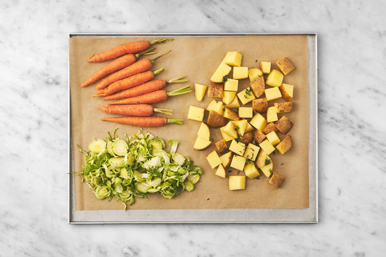 Roast the veggies & potato