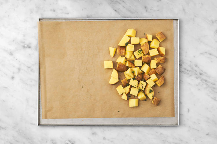 Flavour the potatoes