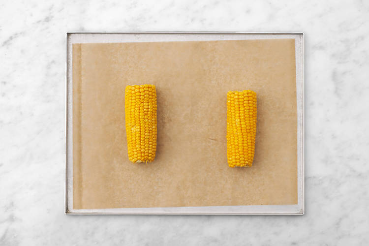 Roast the corn