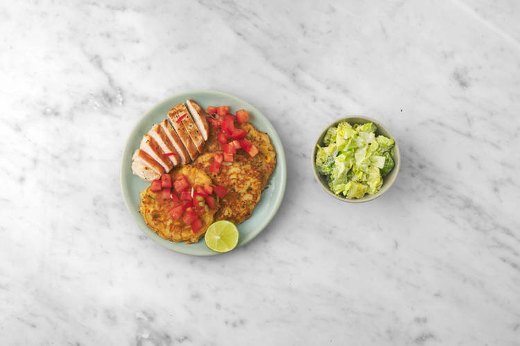 Hähnchen braten & Anrichten