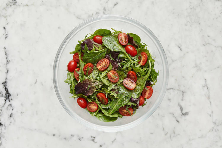 Make remoulade and salad 